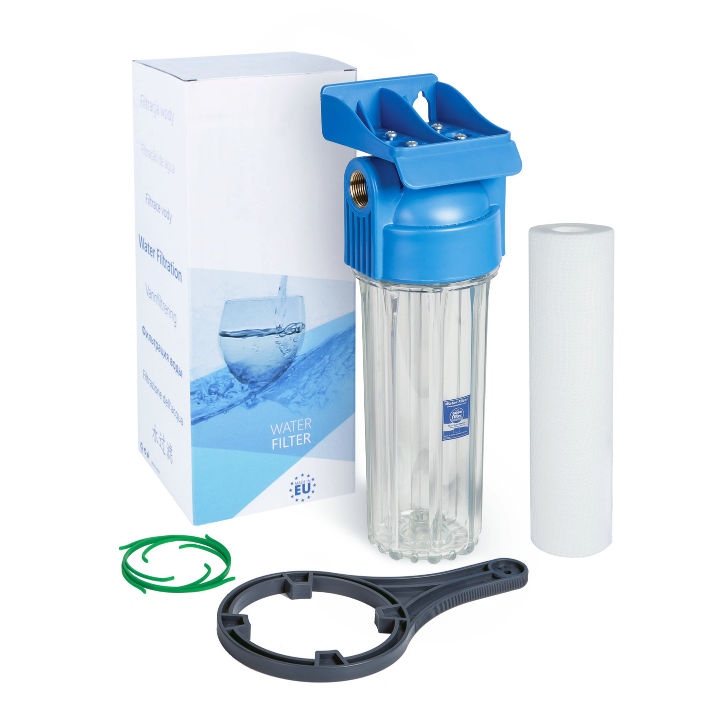 Колба AquaFilter FHPR34-HP1 підключення 3/4" прозора